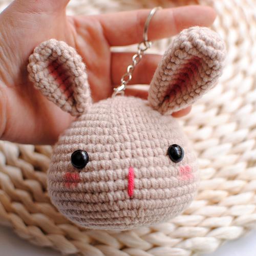 手工兔子编织挂件玩偶毛线视频教学钩针